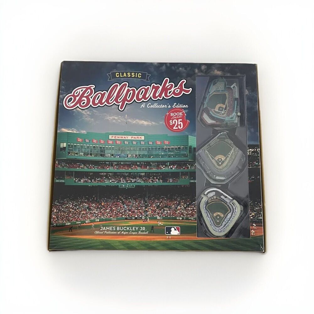3 Classic Ballparks Collector's Edition MLB Baseball Wrigley Fenway Yankee NOB
